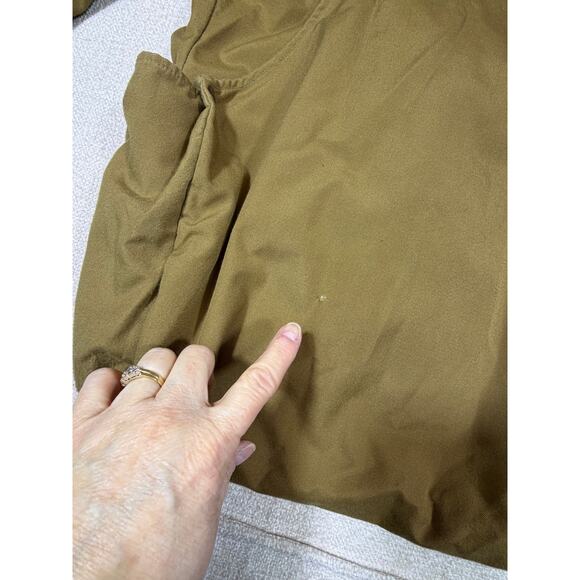 Vintage Duxbak Men Small Tan Aerocloth Zip Front Long Sleeve Hunting Jacket Gear - Picture 11 of 11